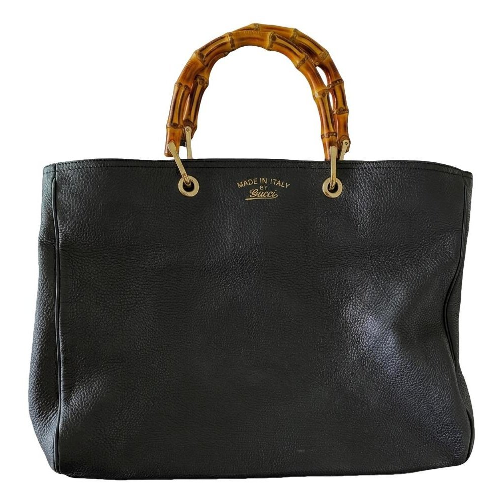 Bamboo leather handbag