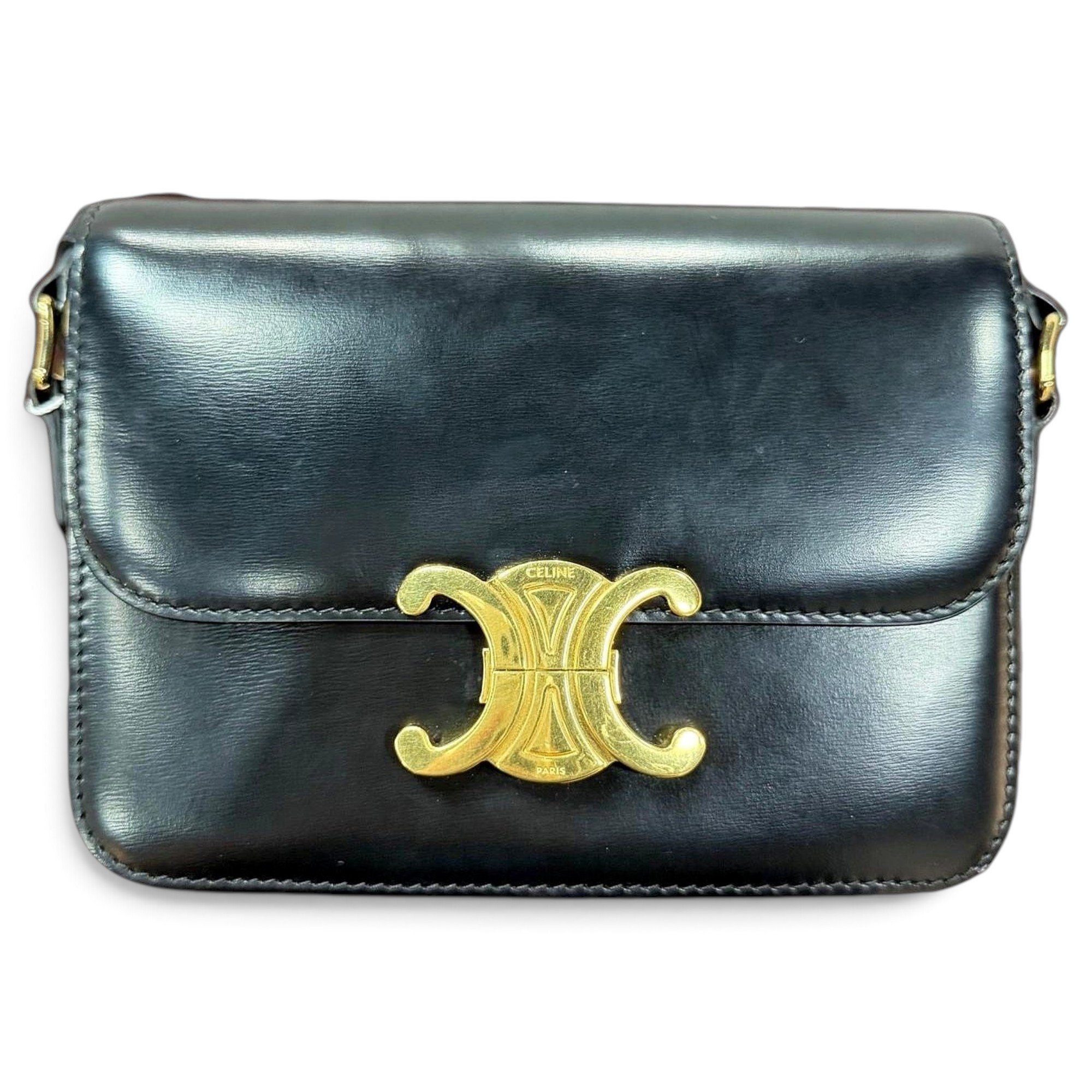 Triomphe leather handbag