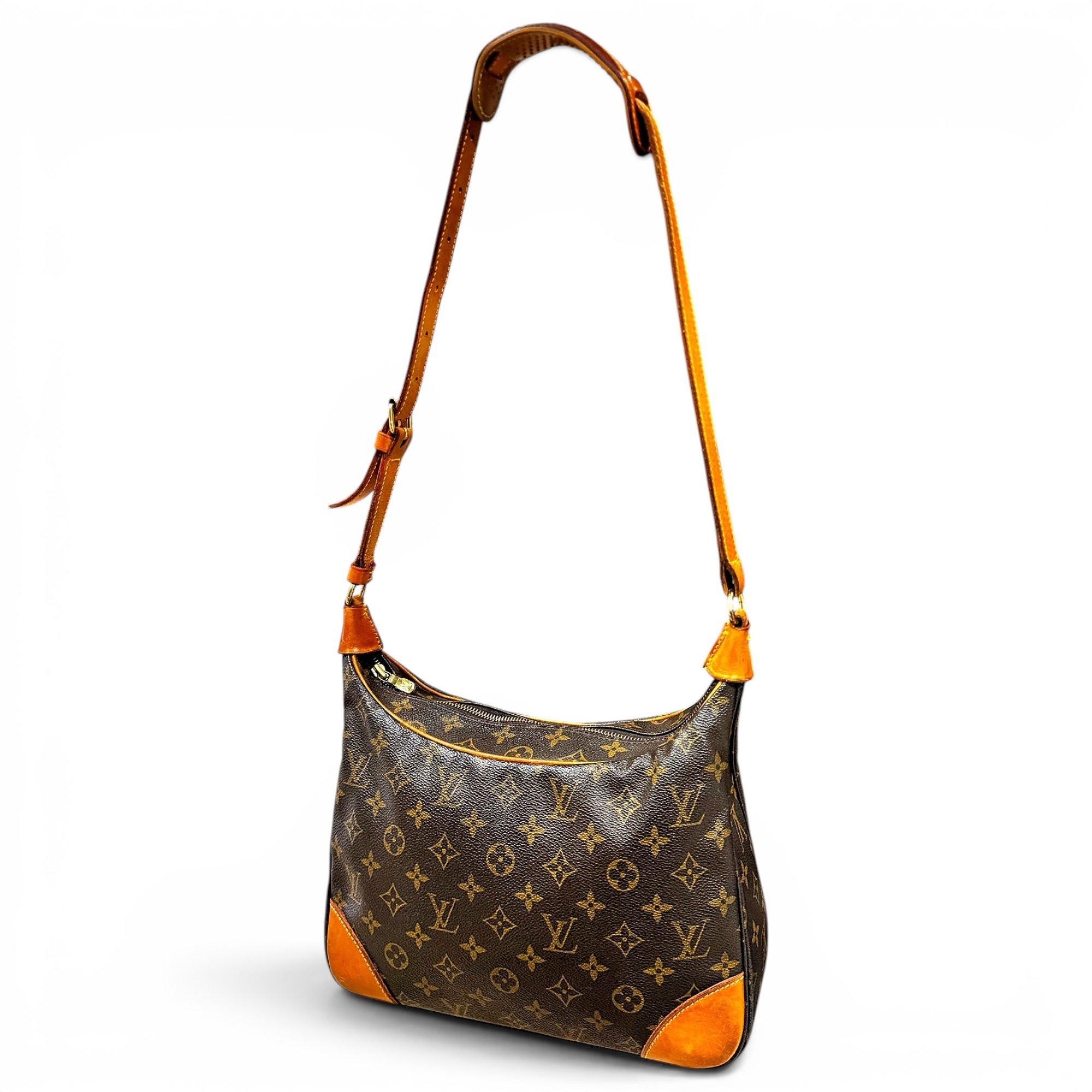Croissant leather handbag