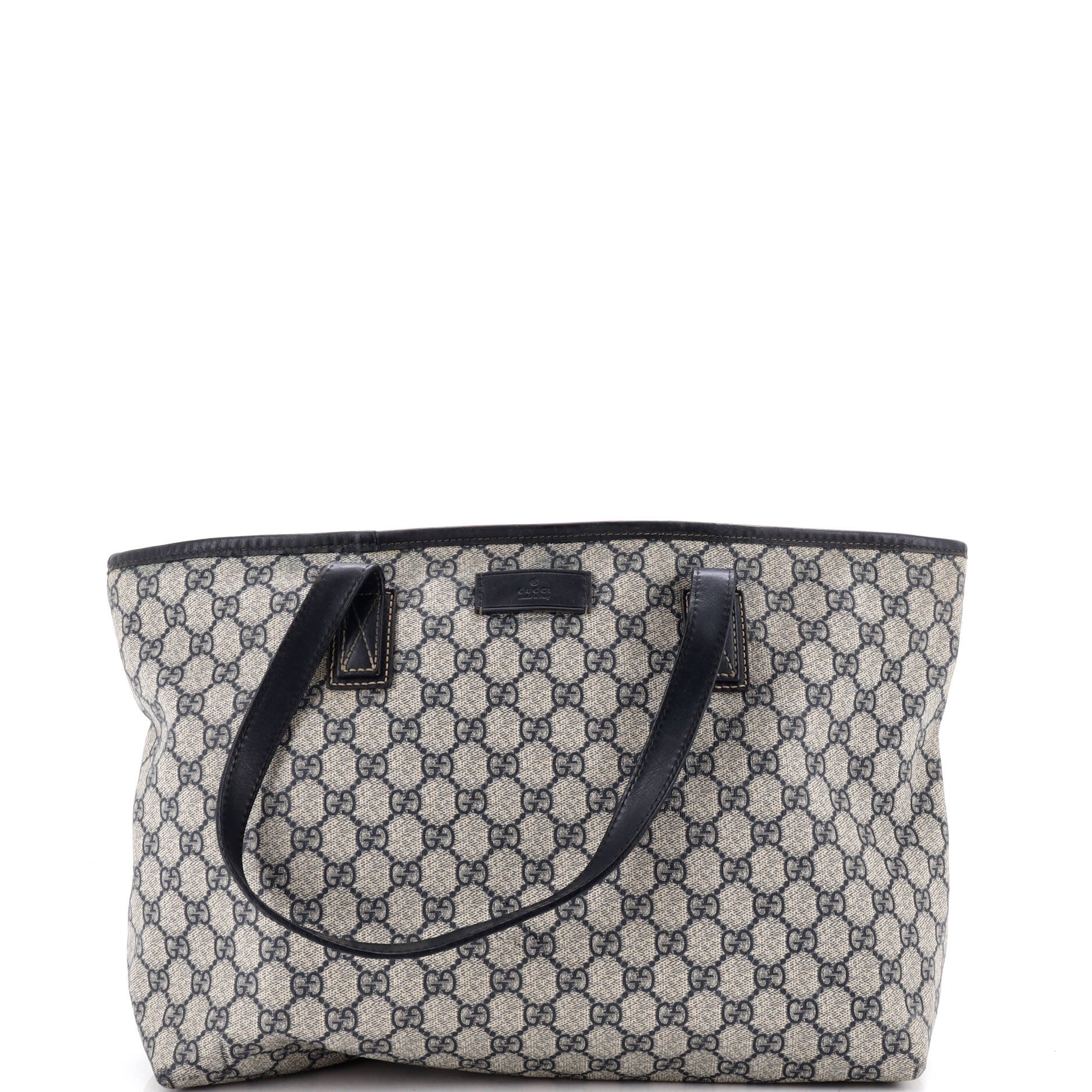 Plus Tote GG Coated Canvas with Leather Medium