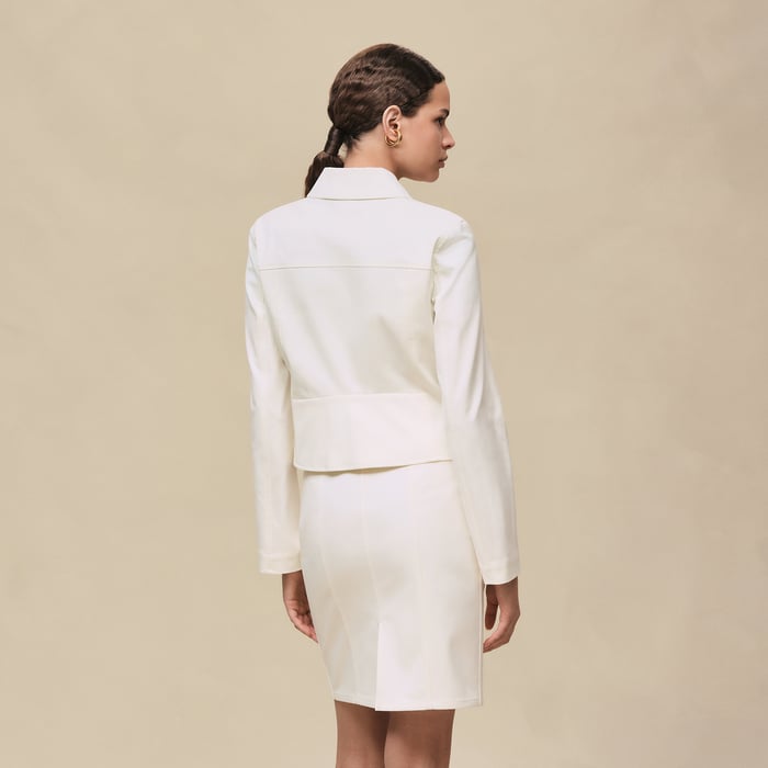 Blanc Naturel Double Cotton Twill Jacket