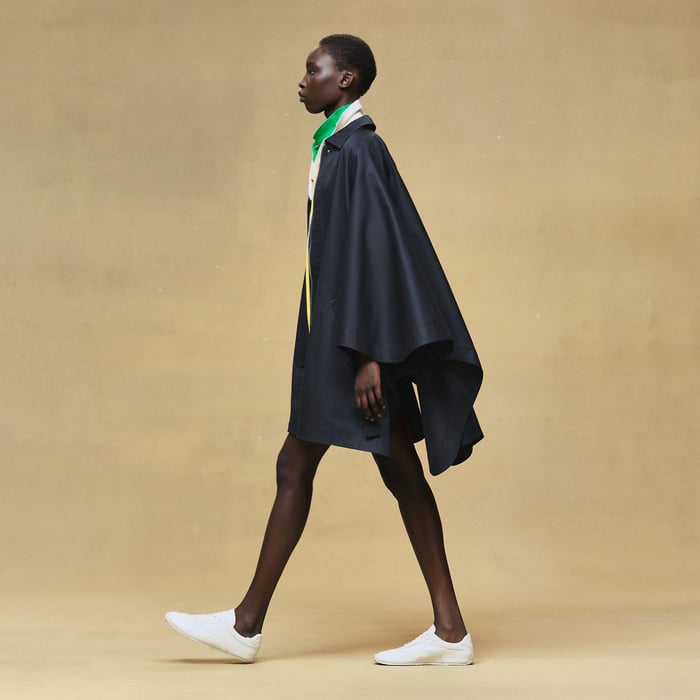 Bleu Noir Cape Coat