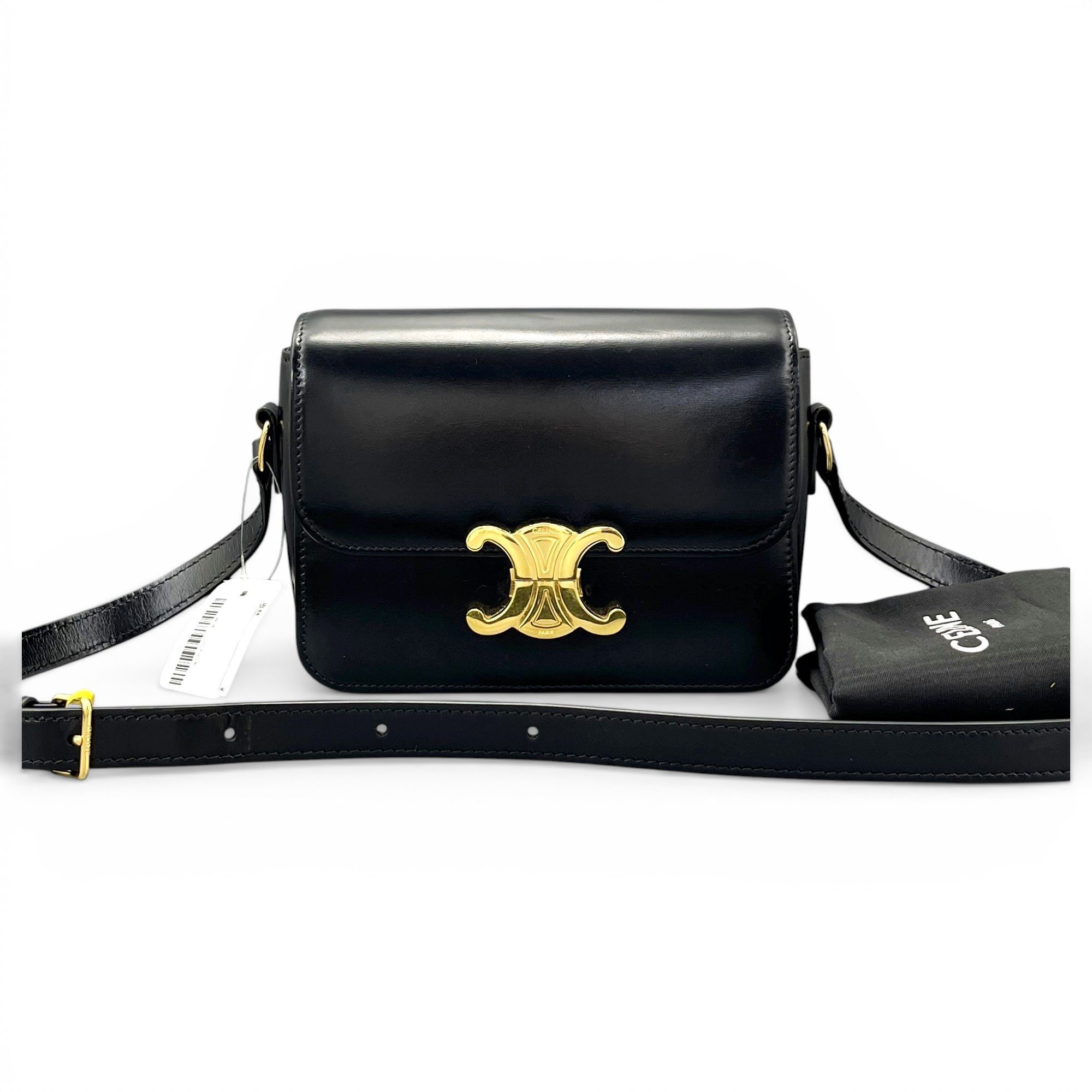 Triomphe leather handbag