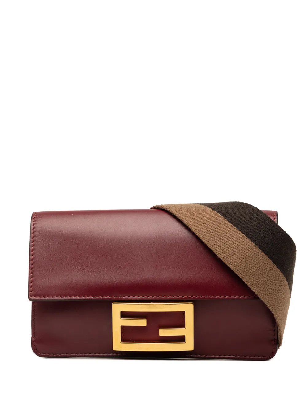 2010-2026 Mini Leather Flat Baguette crossbody bag