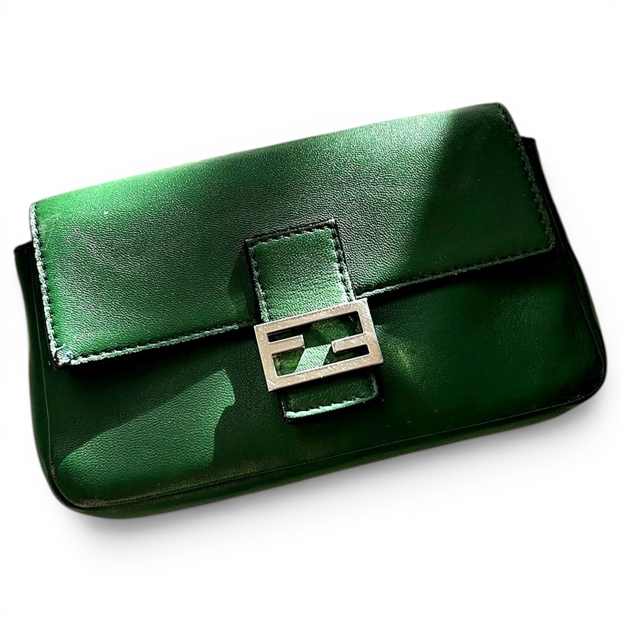 Baguette leather handbag