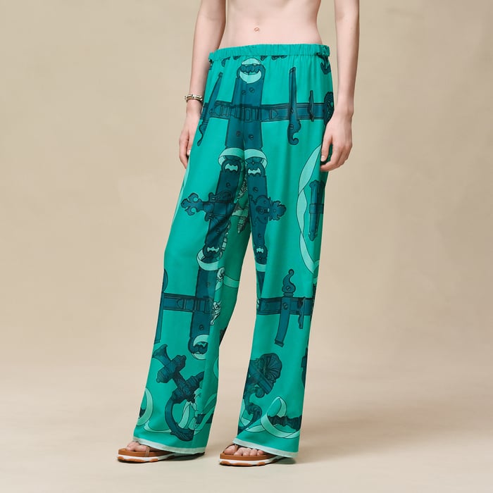 Vert Tourmaline "Ferronnerie Remix" Beach Pants