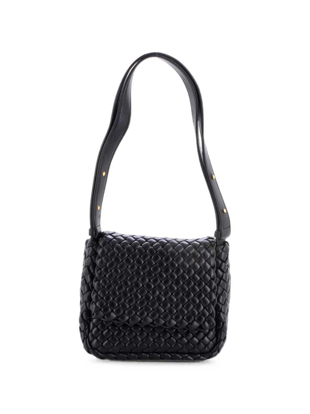 Bottega Veneta Cobble Flap Padded Intrecciato Leather Small shoulder bag