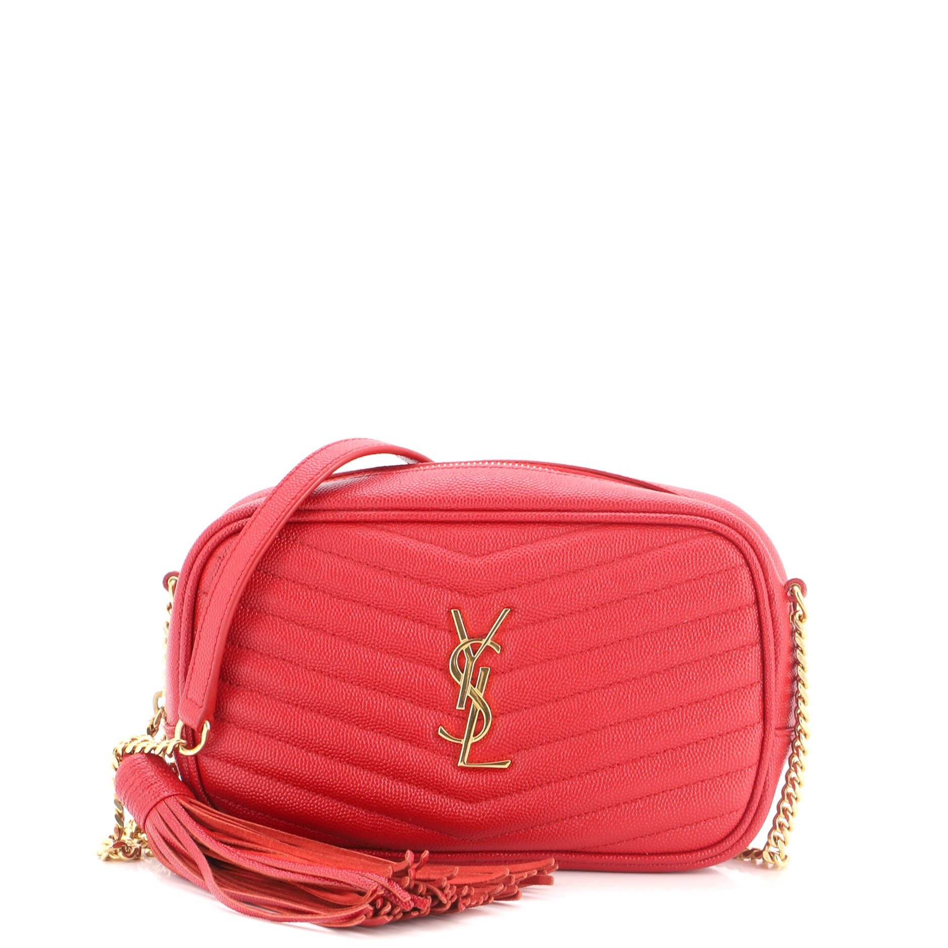 Lou Camera Bag Matelasse Chevron Leather Mini