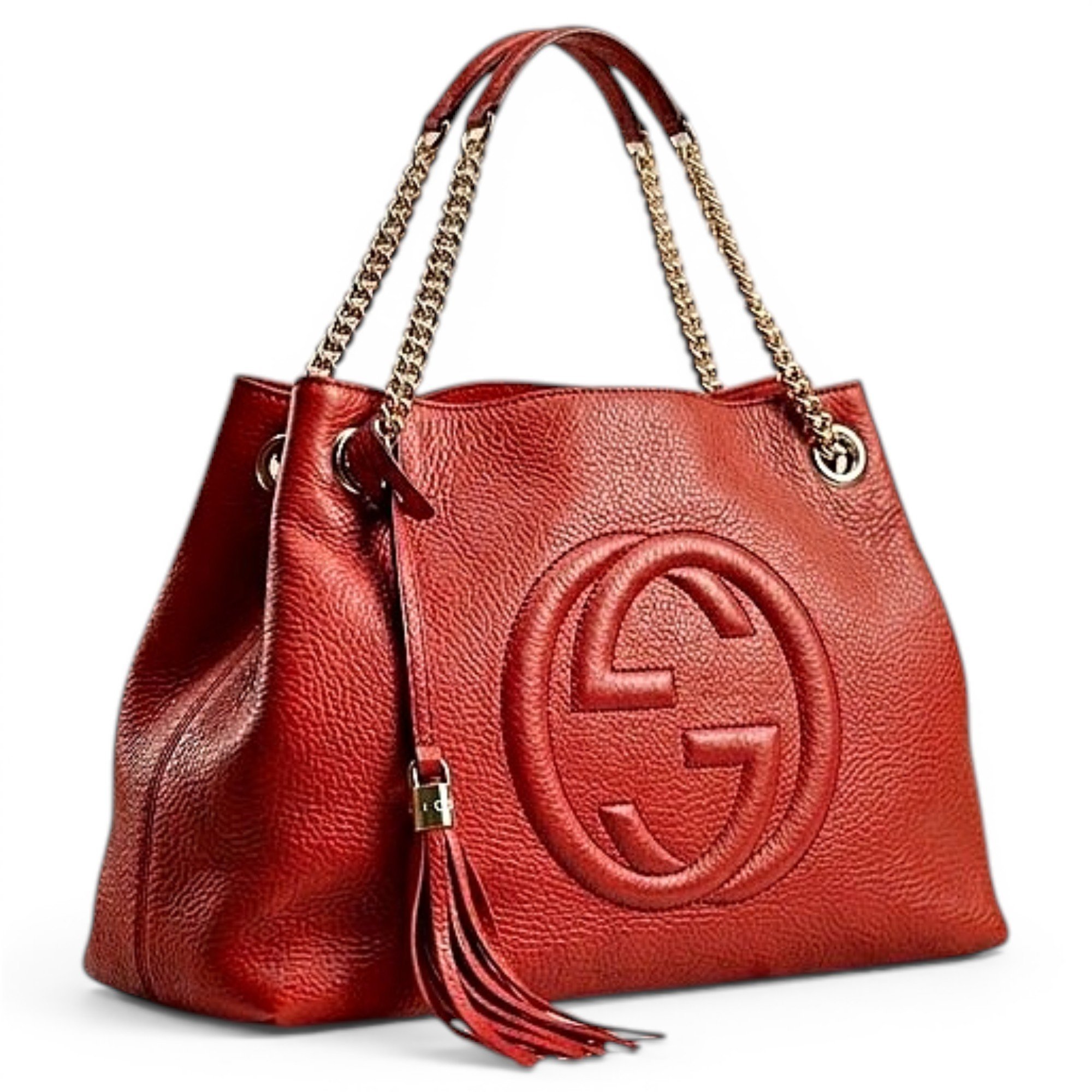 Soho Double Chain leather tote
