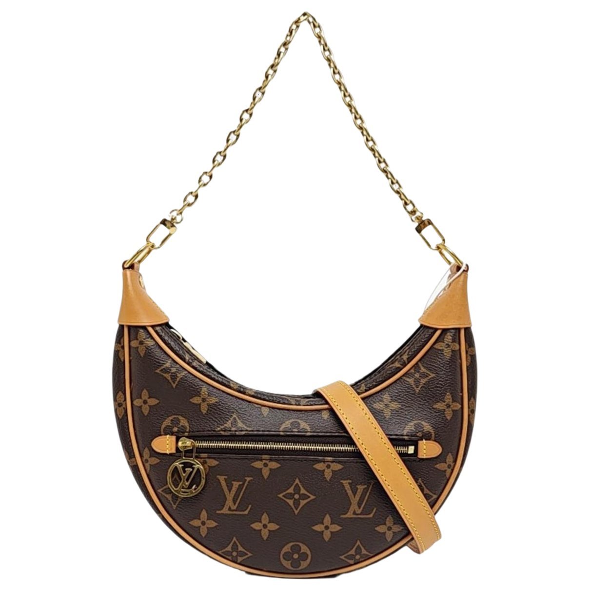 Loop leather crossbody bag