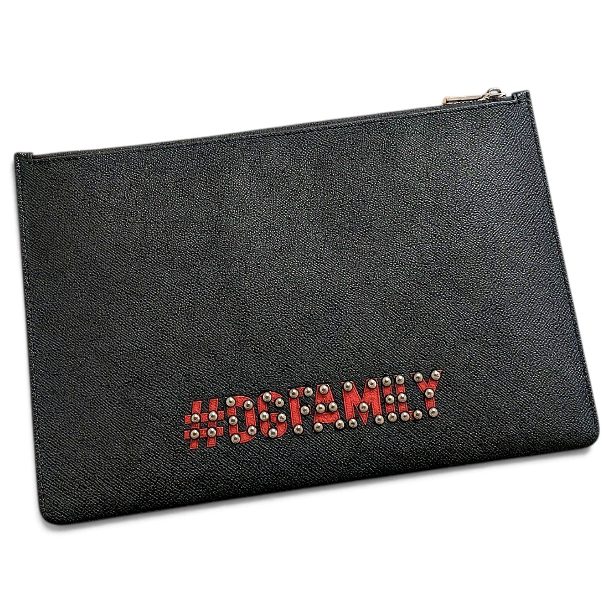 Leather clutch bag