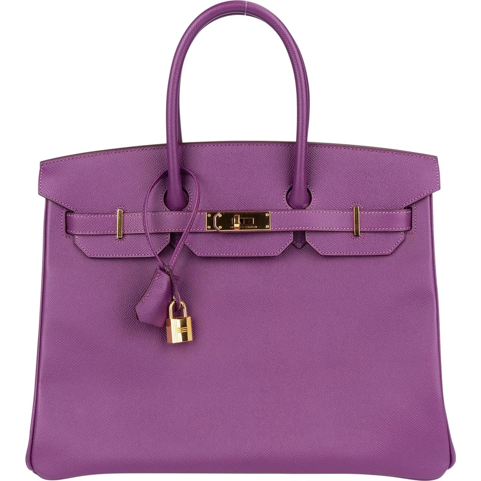 Birkin 35 leather handbag