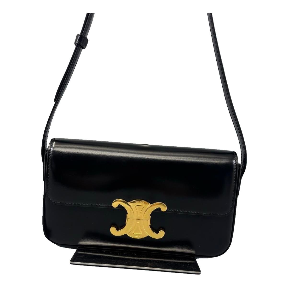 Triomphe Long leather handbag
