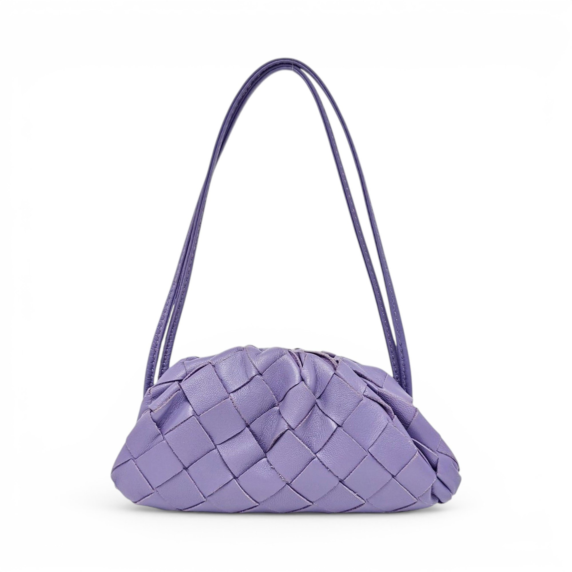 Pouch leather handbag