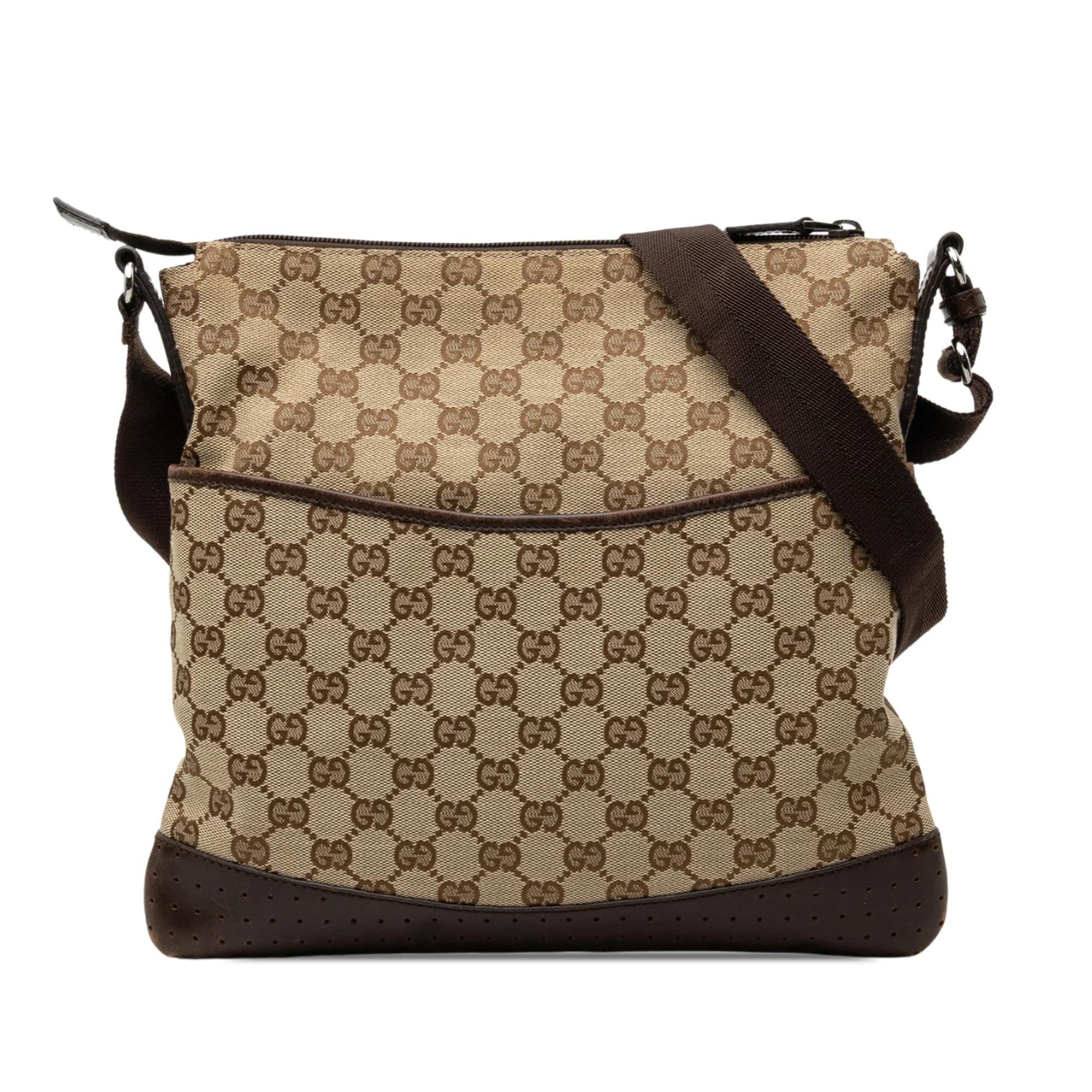 Gucci B leather crossbody bag