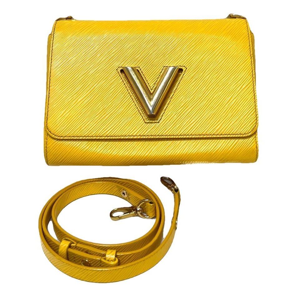 Twist leather handbag