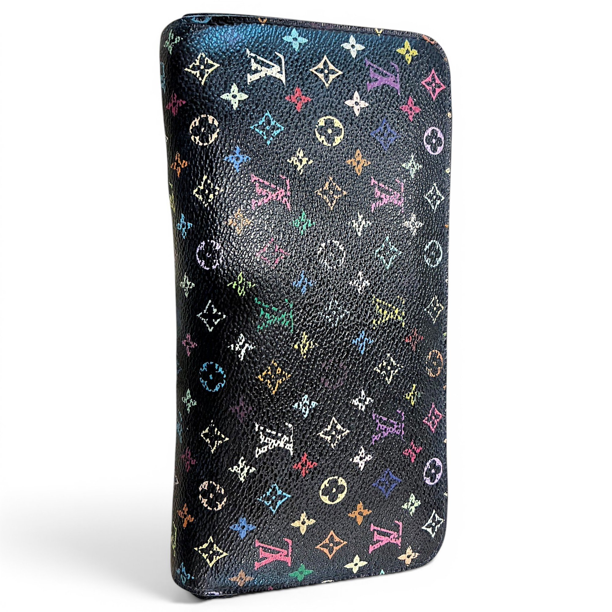 Leather clutch bag