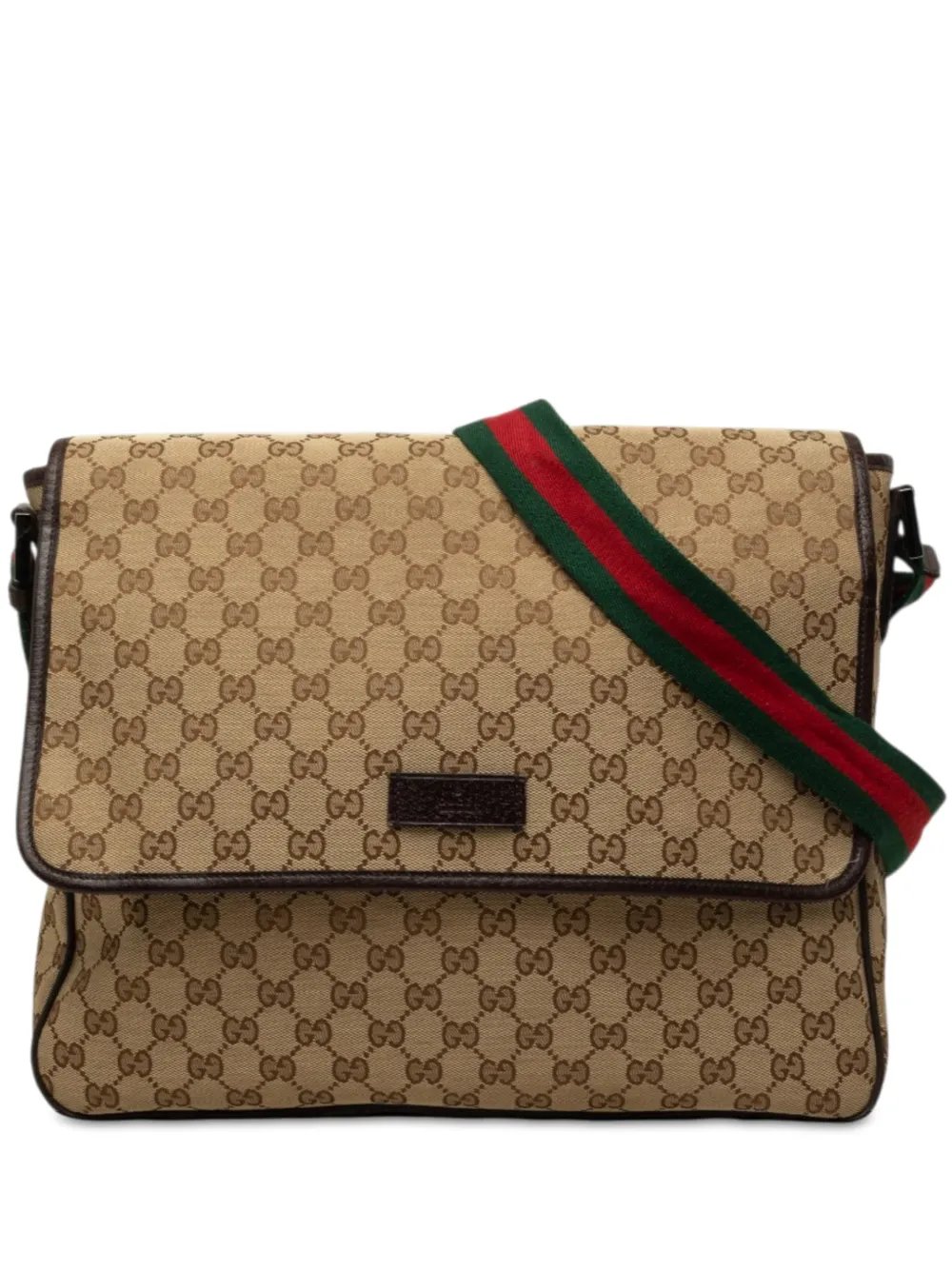 2000-2015 GG Canvas Web Flap Messenger Bag crossbody bag