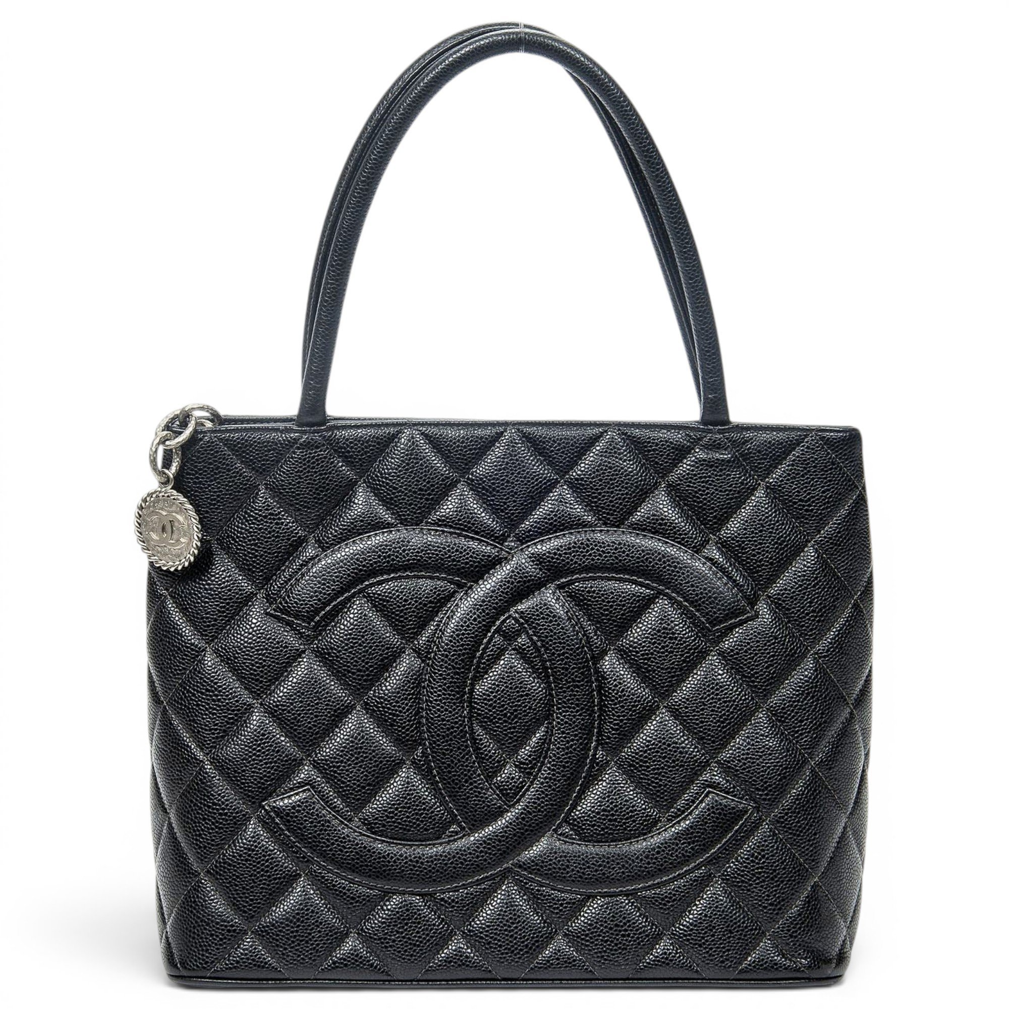 Médaillon leather tote