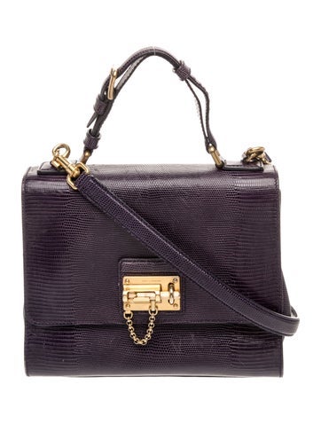 Lizard Top Handle Bag