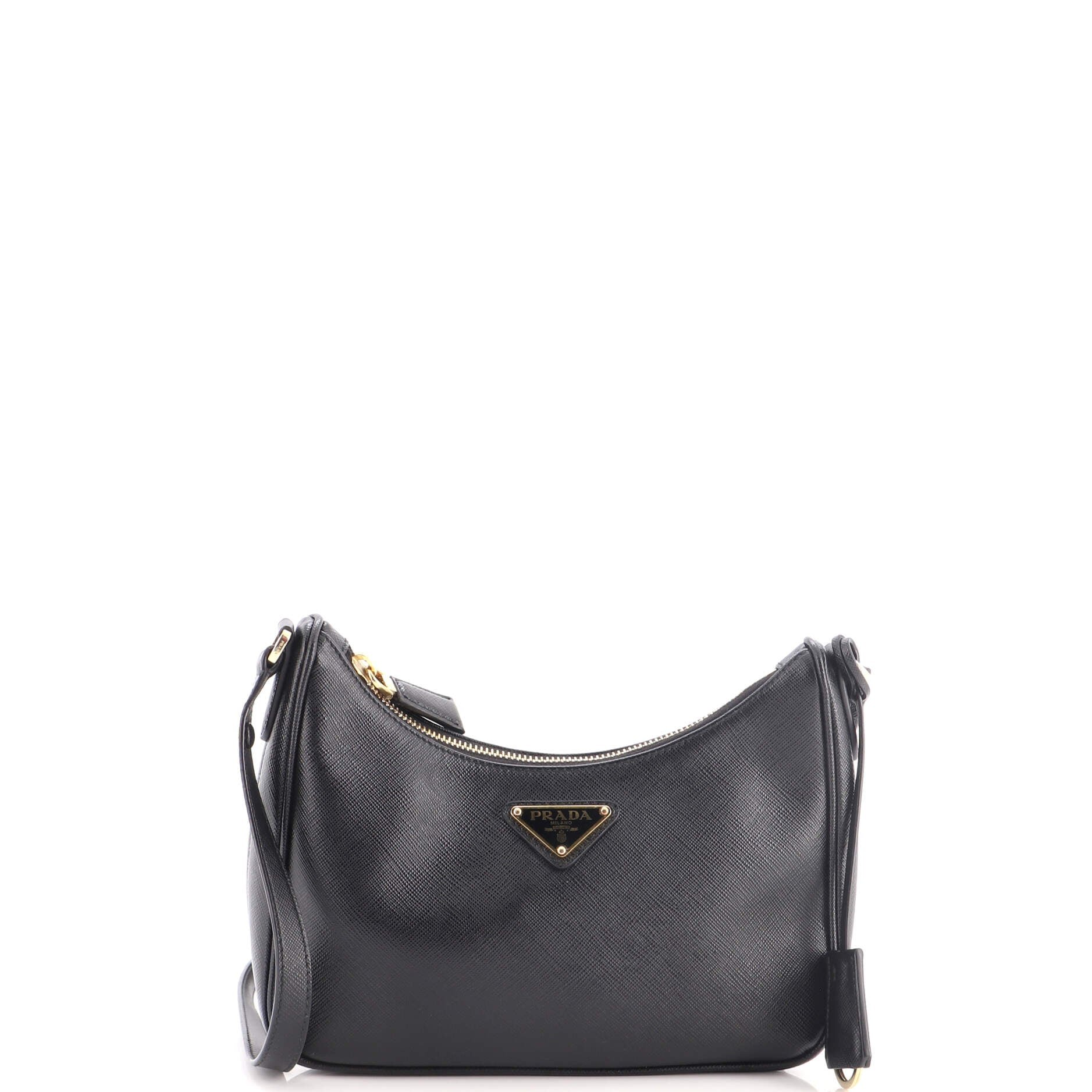 Re-Edition Hobo Saffiano Leather Mini