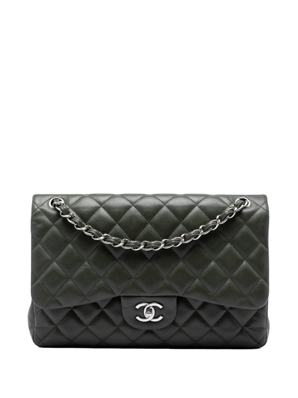 2010-2011 Jumbo Classic Caviar Double Flap shoulder bag