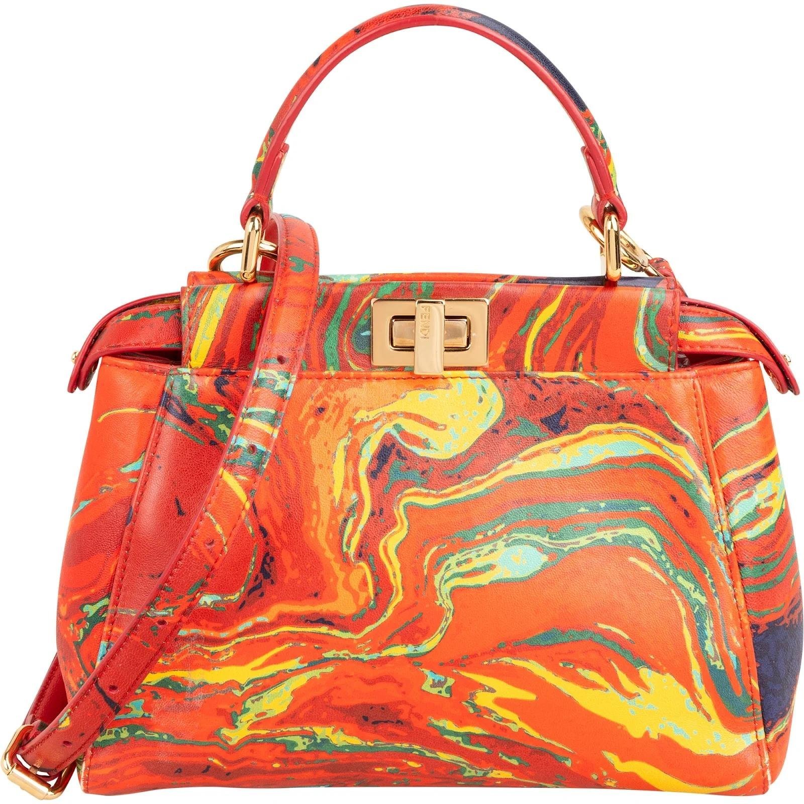 Peekaboo leather handbag