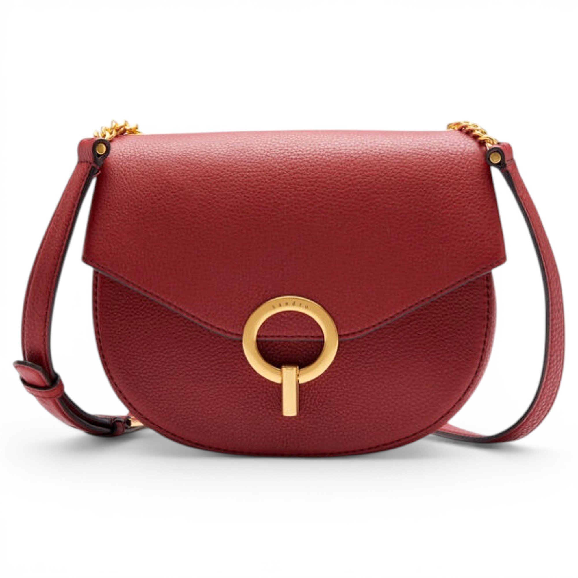 Sandro Leather clutch bag