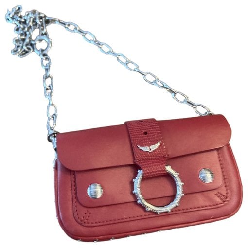 Rock leather clutch bag