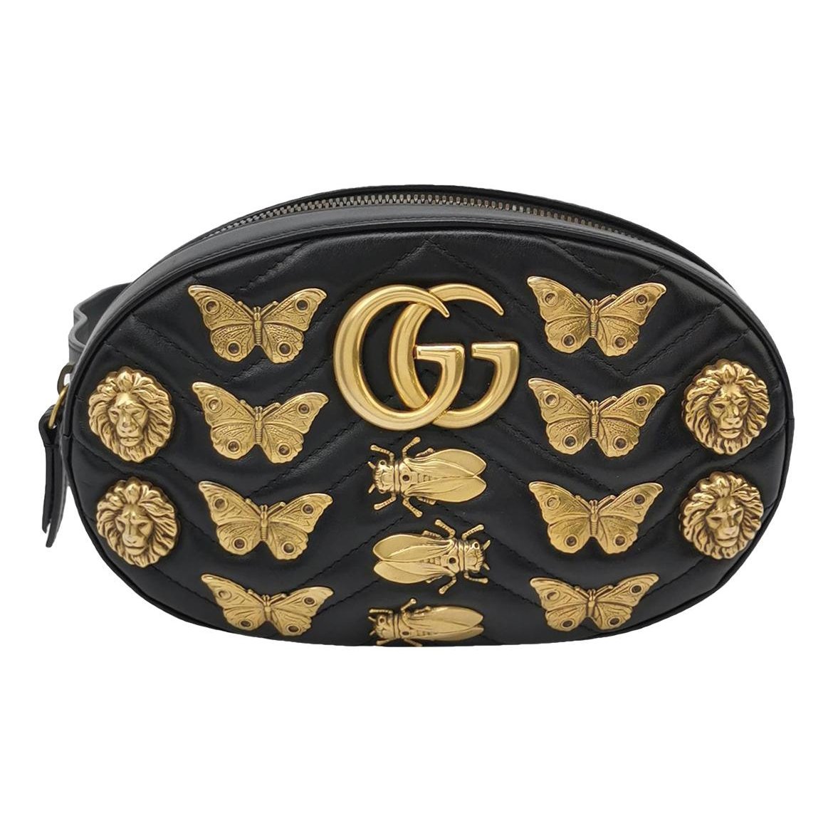 GG Marmont Oval leather handbag