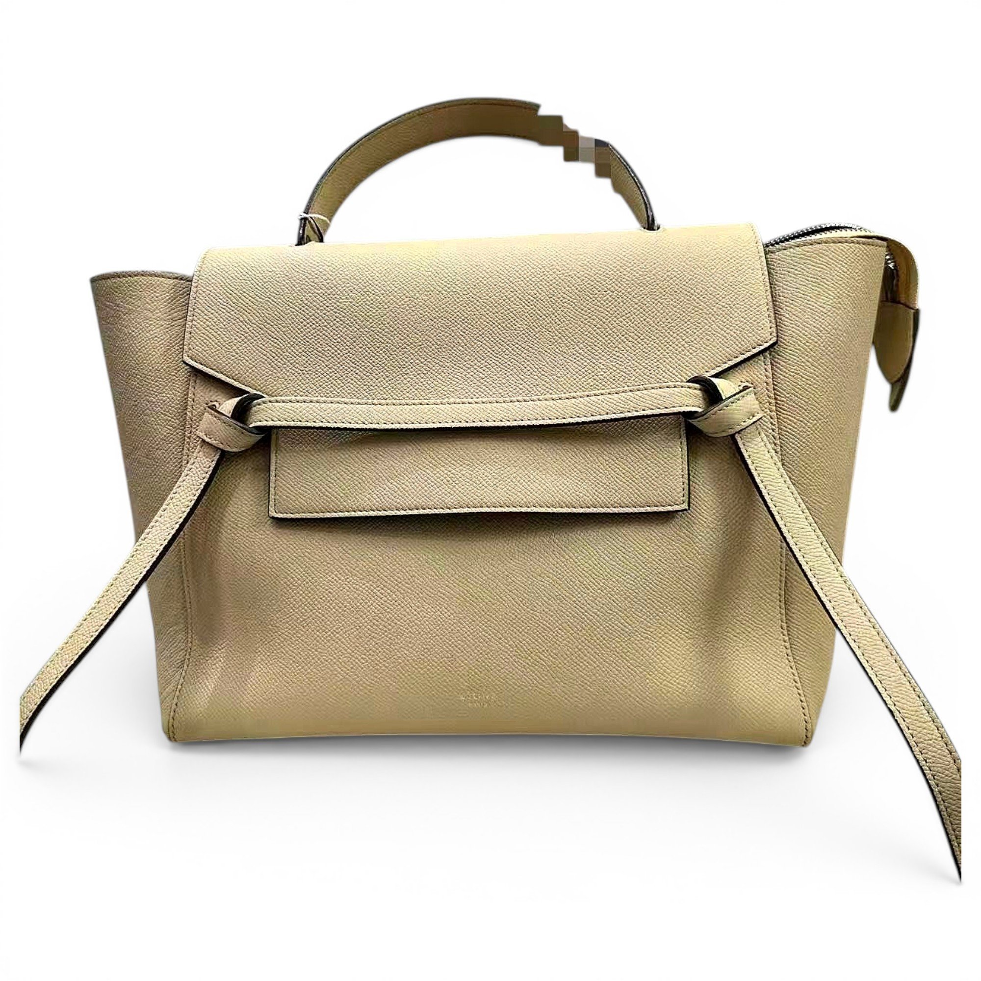 Belt leather handbag