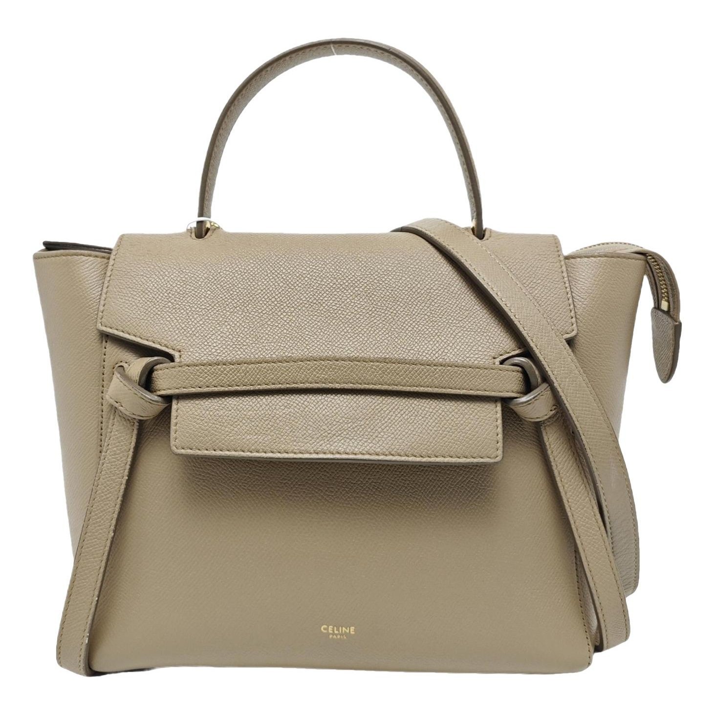 Belt leather handbag