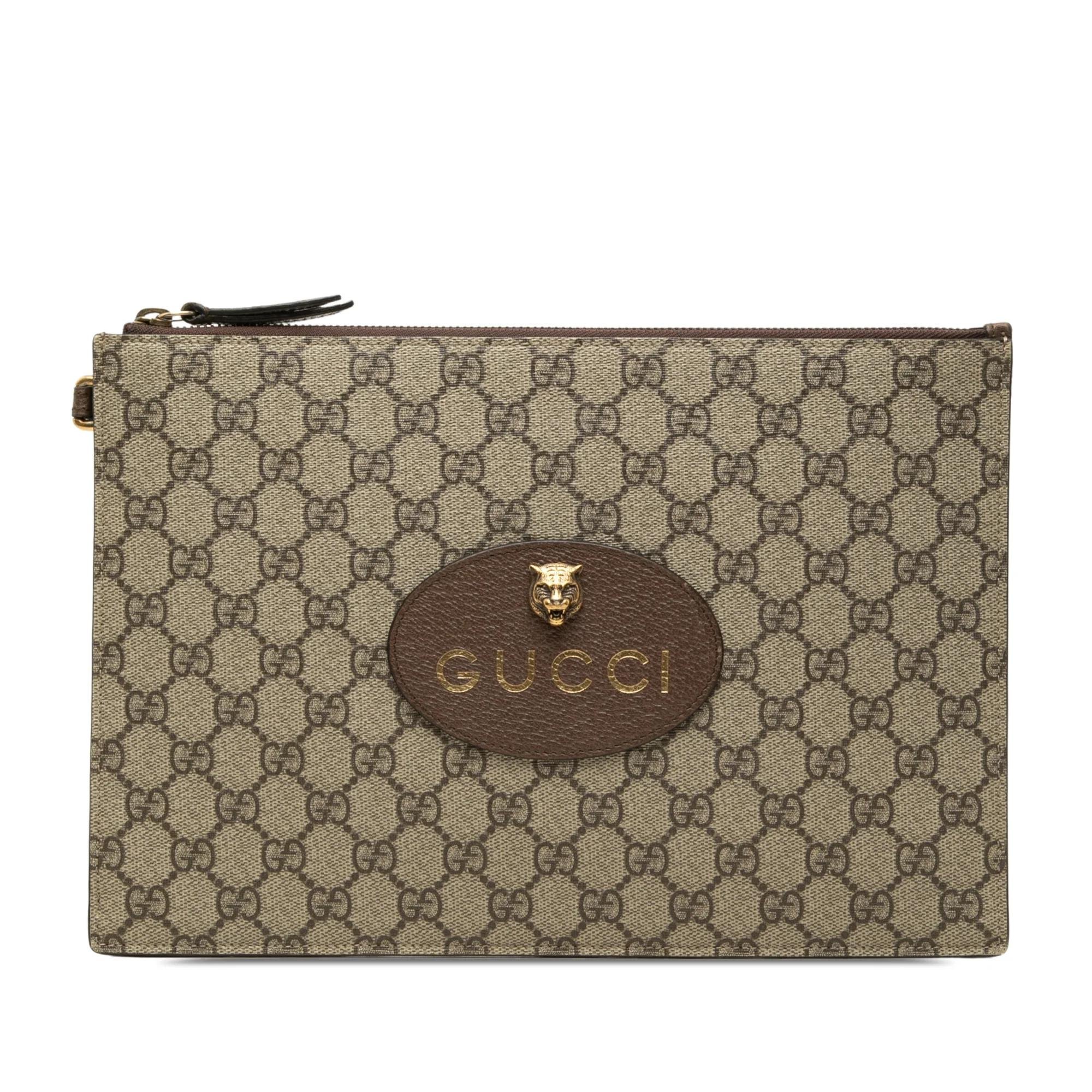 Neo Vintage leather clutch bag