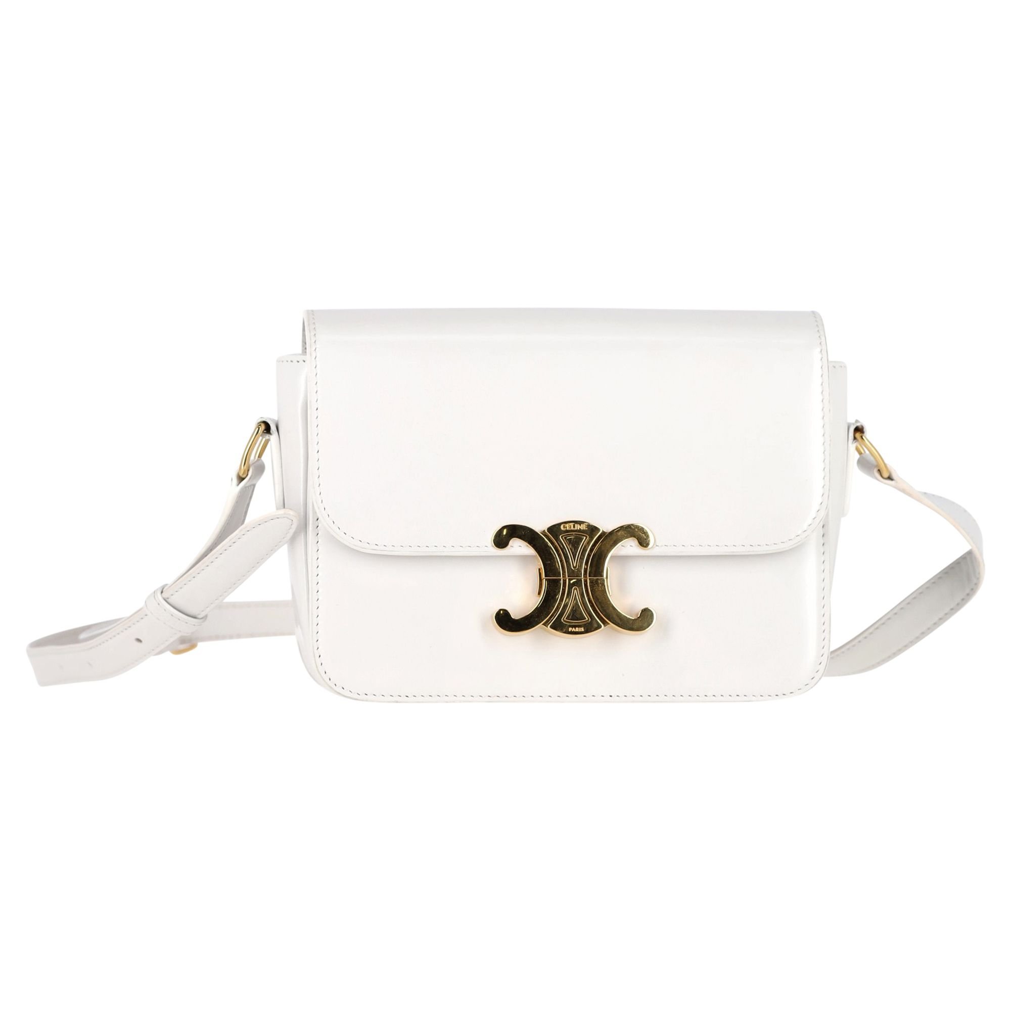 Triomphe leather handbag