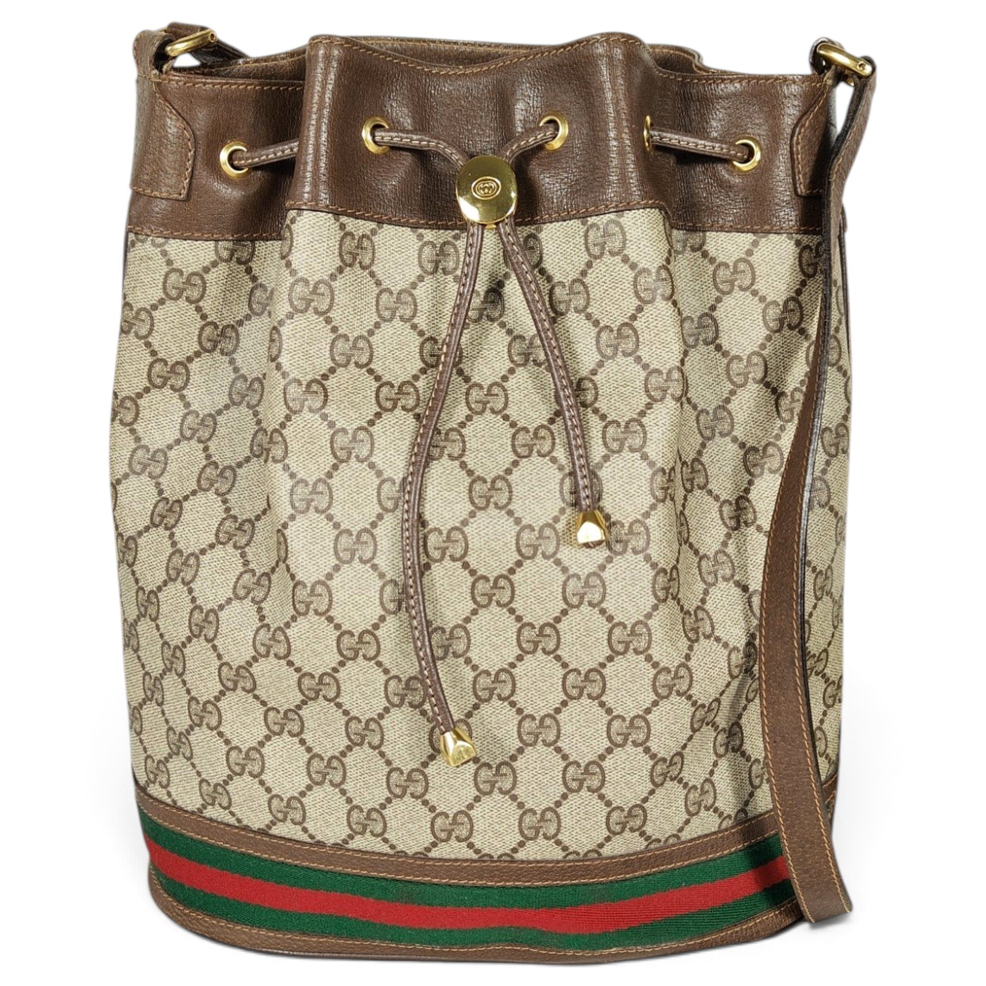 Ophidia Bucket leather crossbody bag