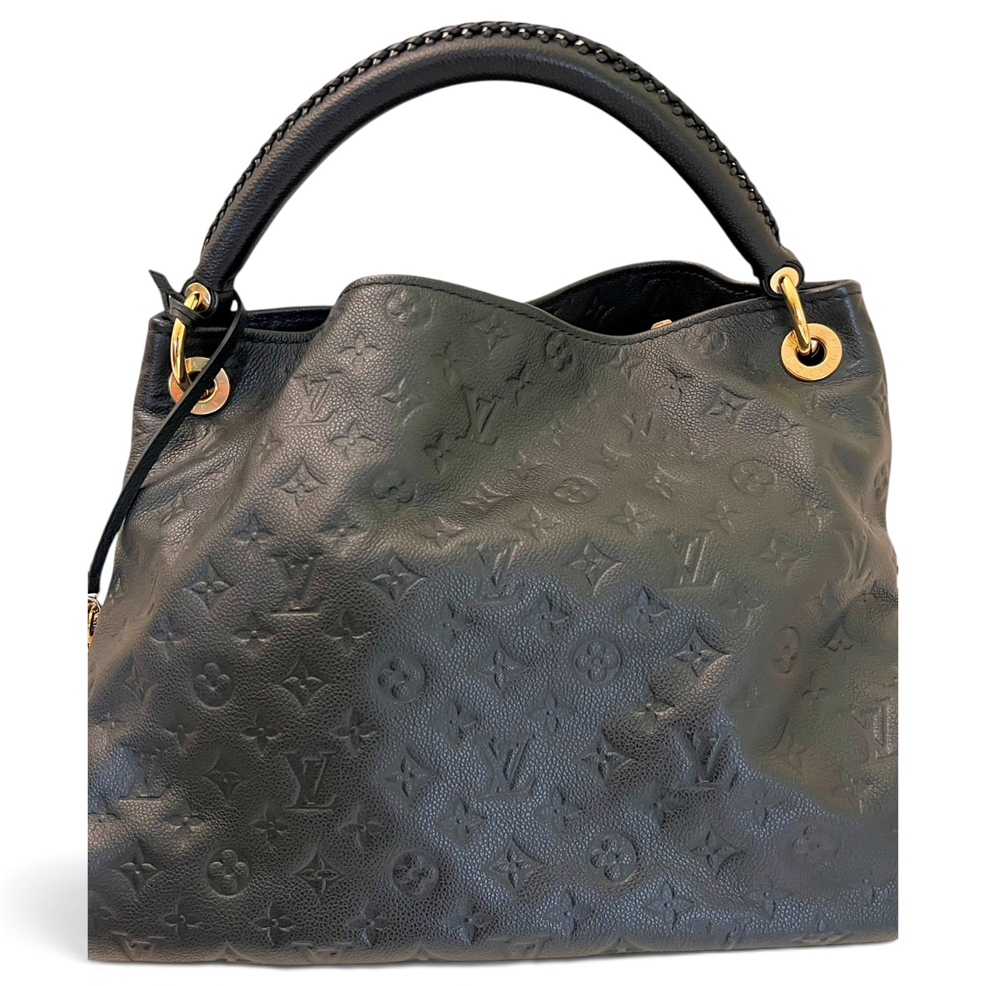 Artsy leather handbag