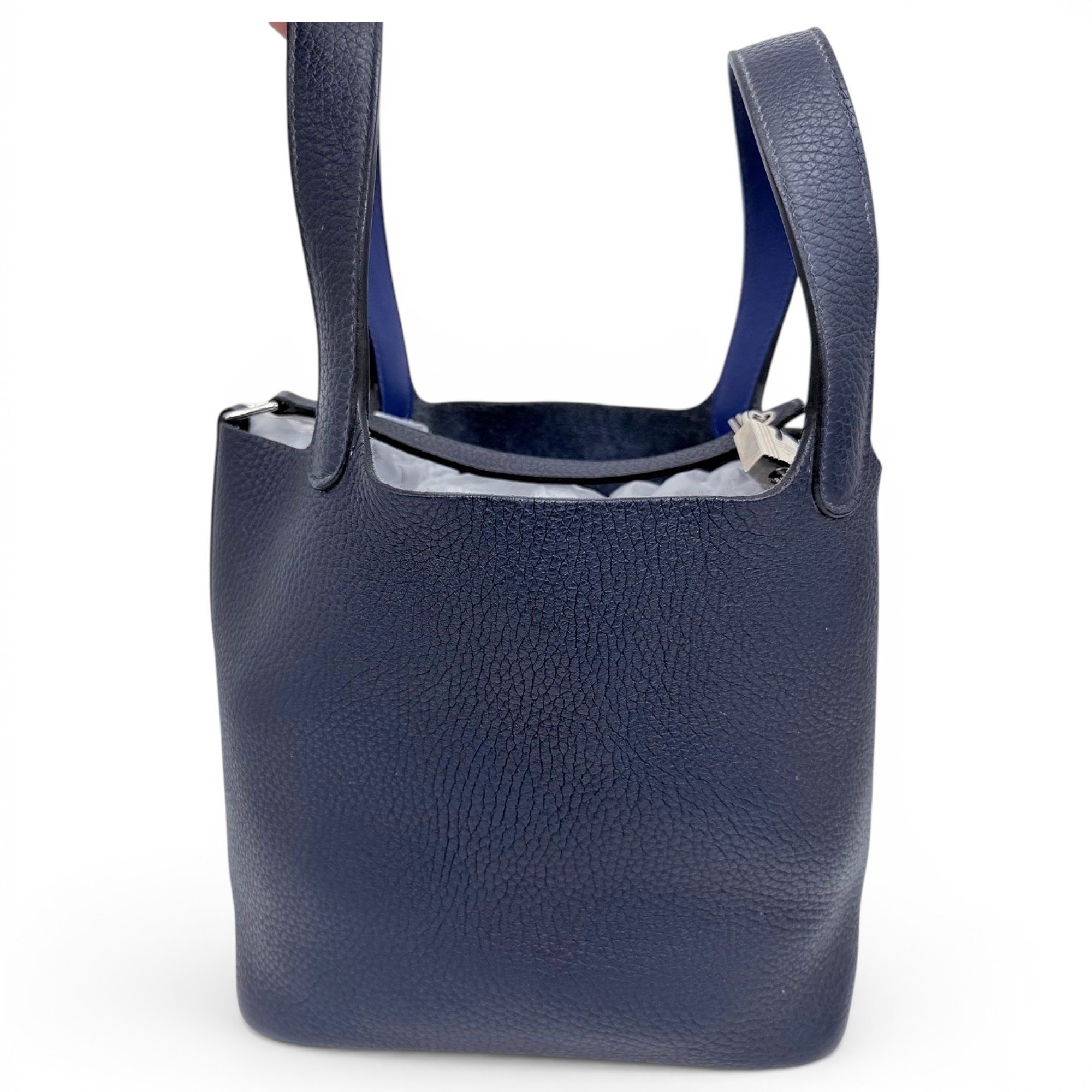 Picotin leather tote