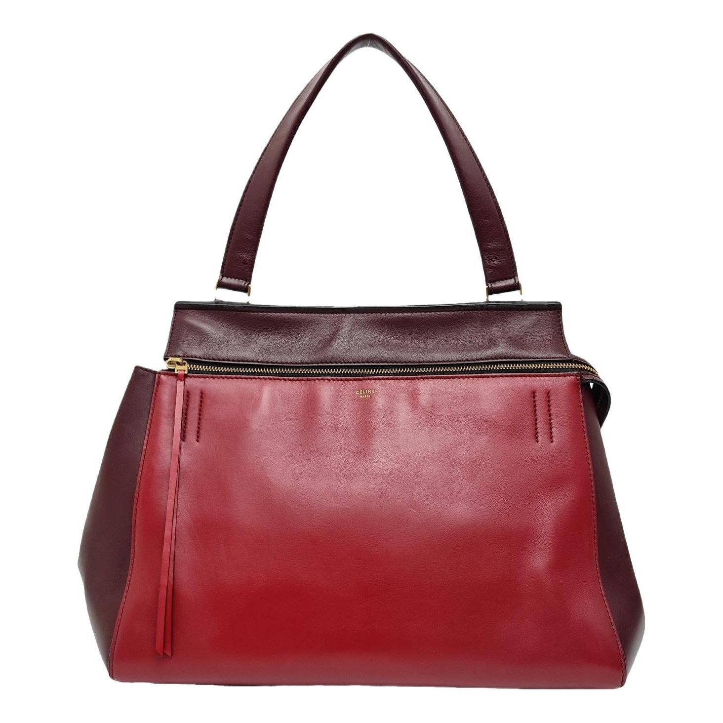 Edge leather handbag