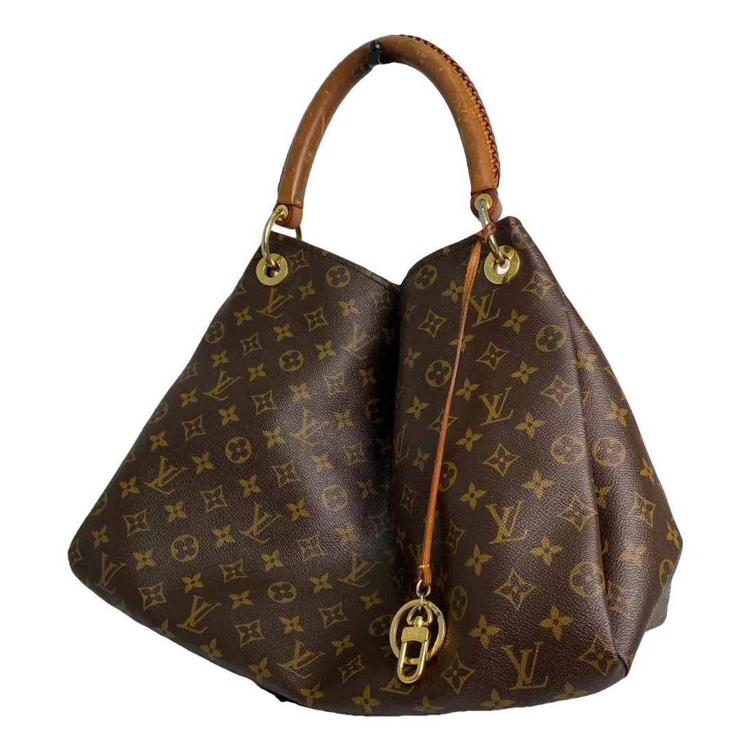Artsy leather handbag