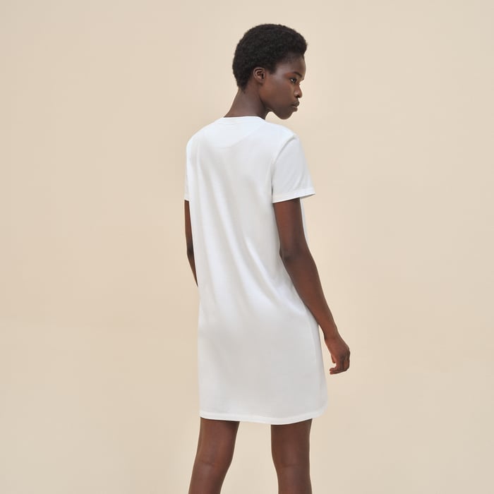 Blanc "Della Cavalleria" T-shirt Dress