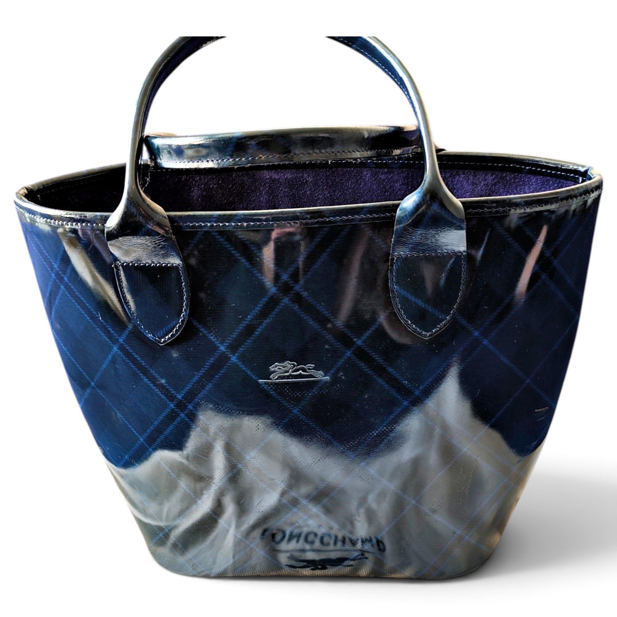 Patent leather tote
