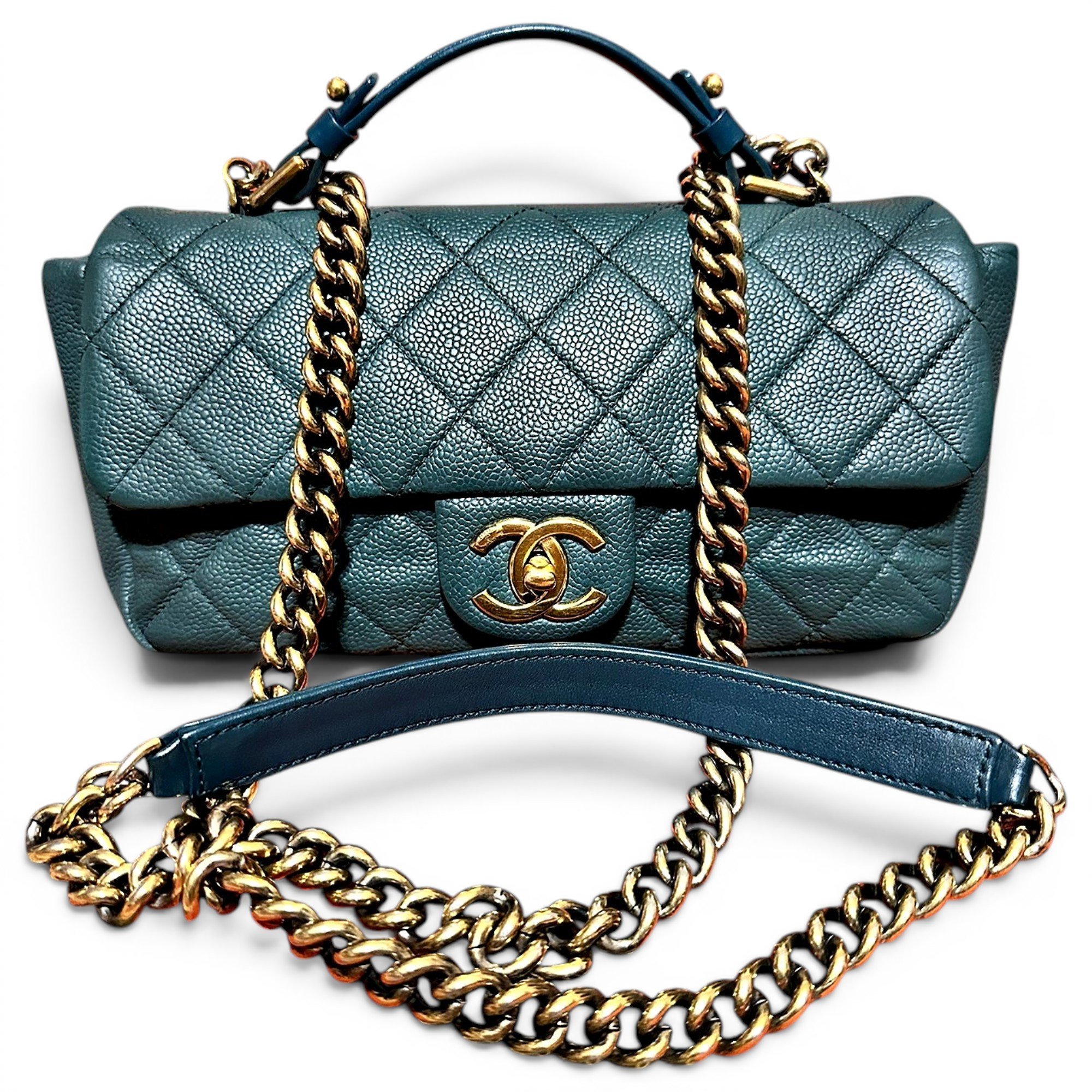Timeless Classique Top Handle leather handbag