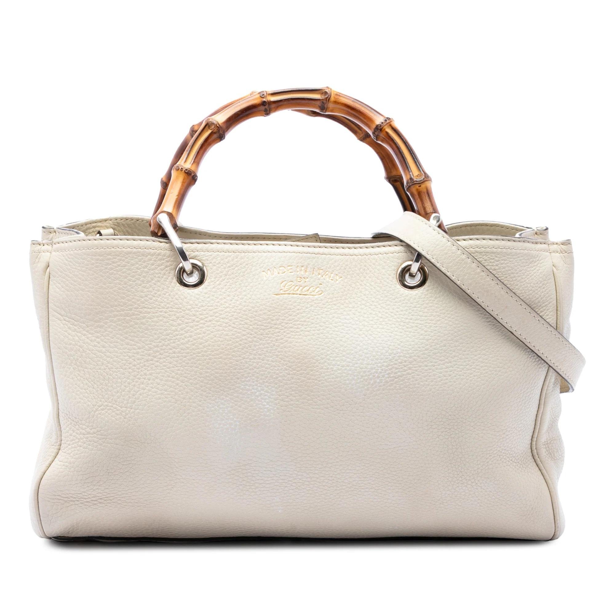 Bamboo leather handbag