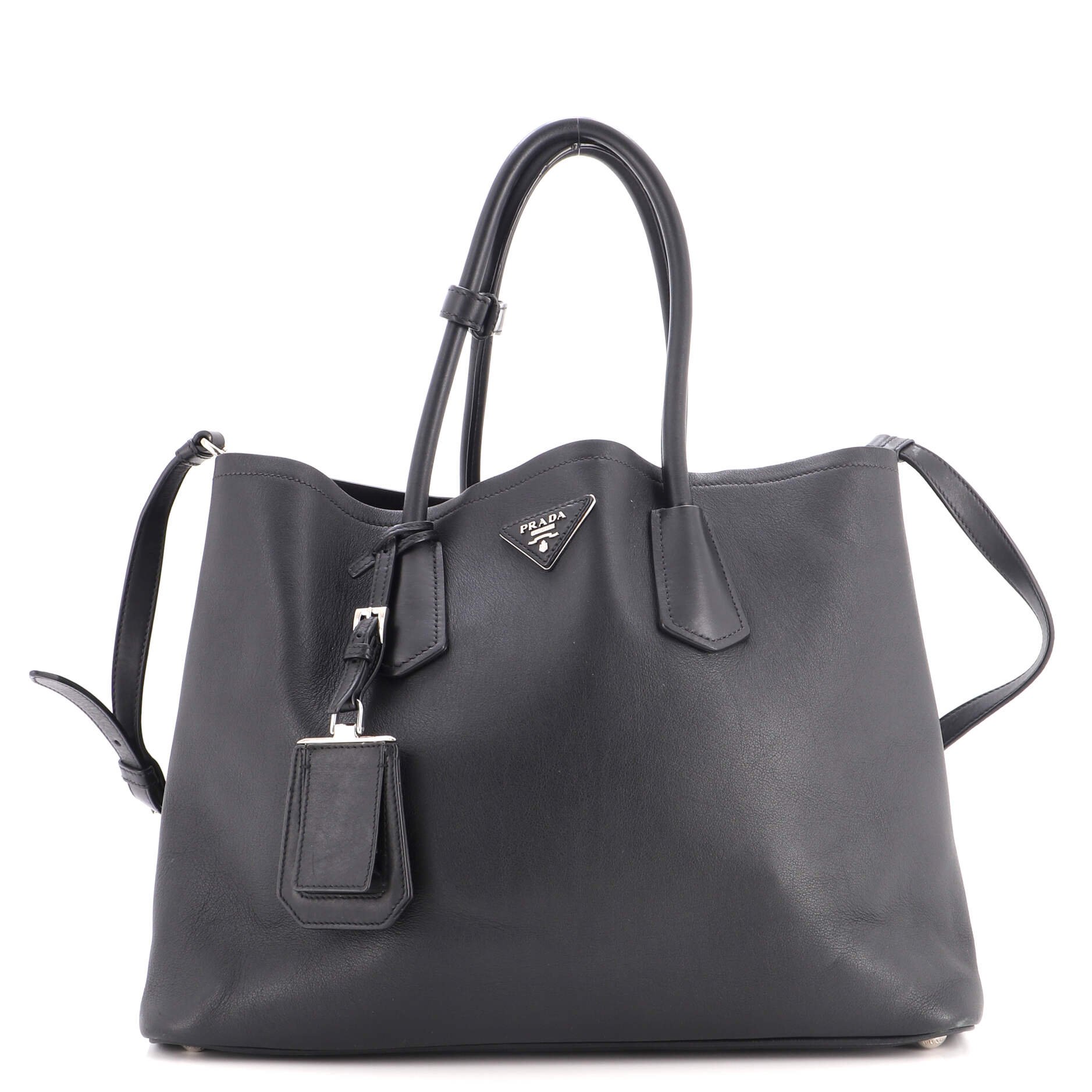 Cuir Double Tote Leather Large