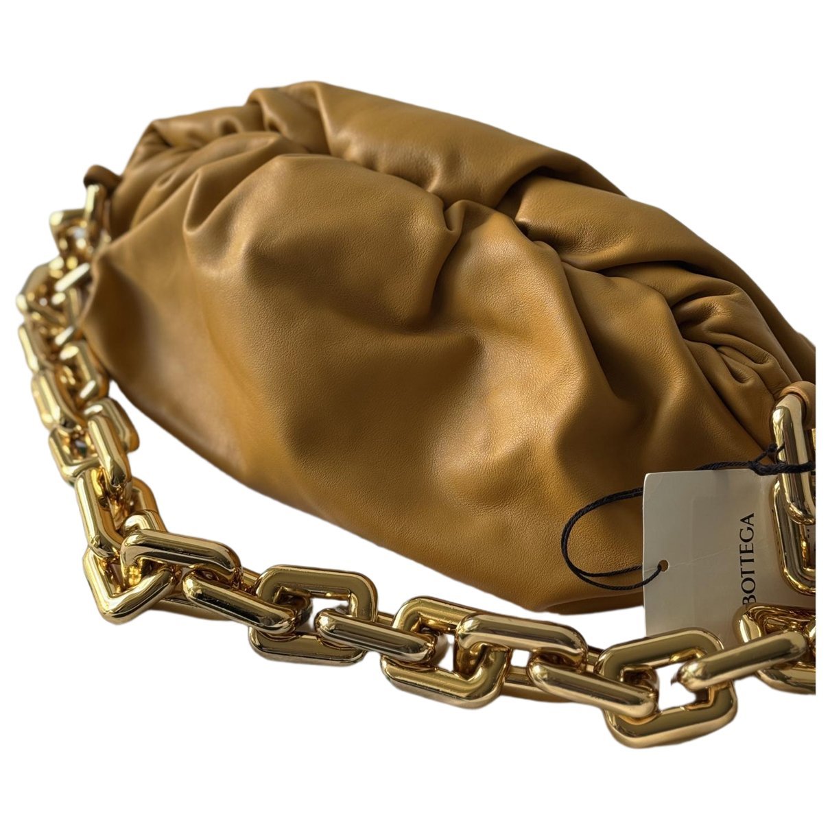 Chain Pouch leather clutch bag