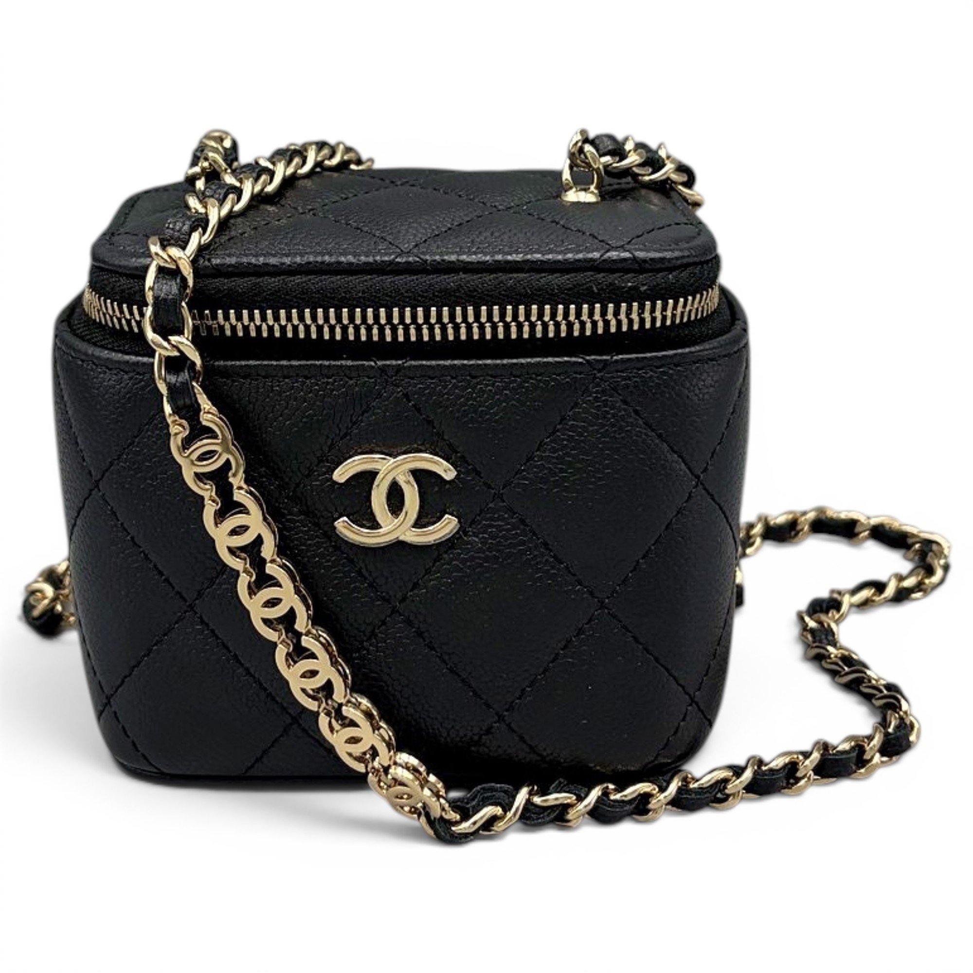 Trendy CC Vanity leather handbag