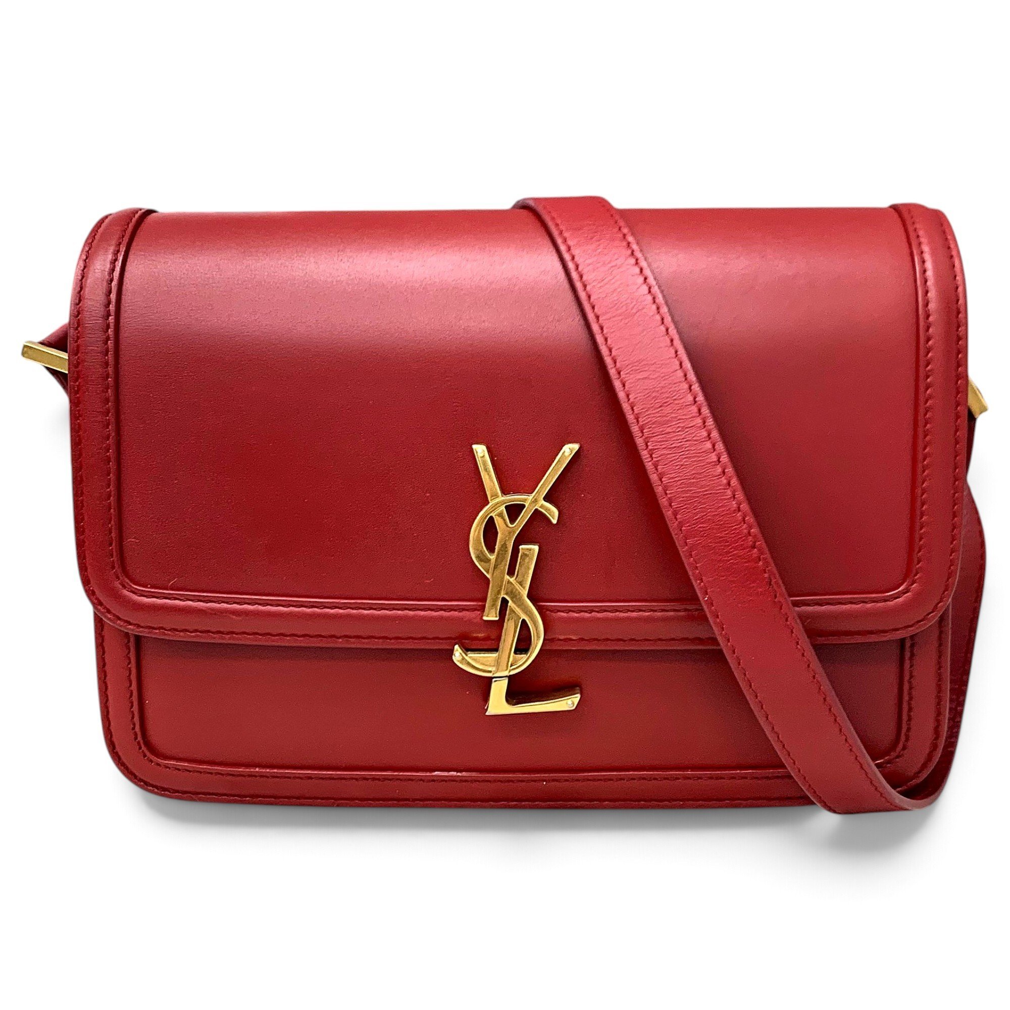 Solférino leather handbag