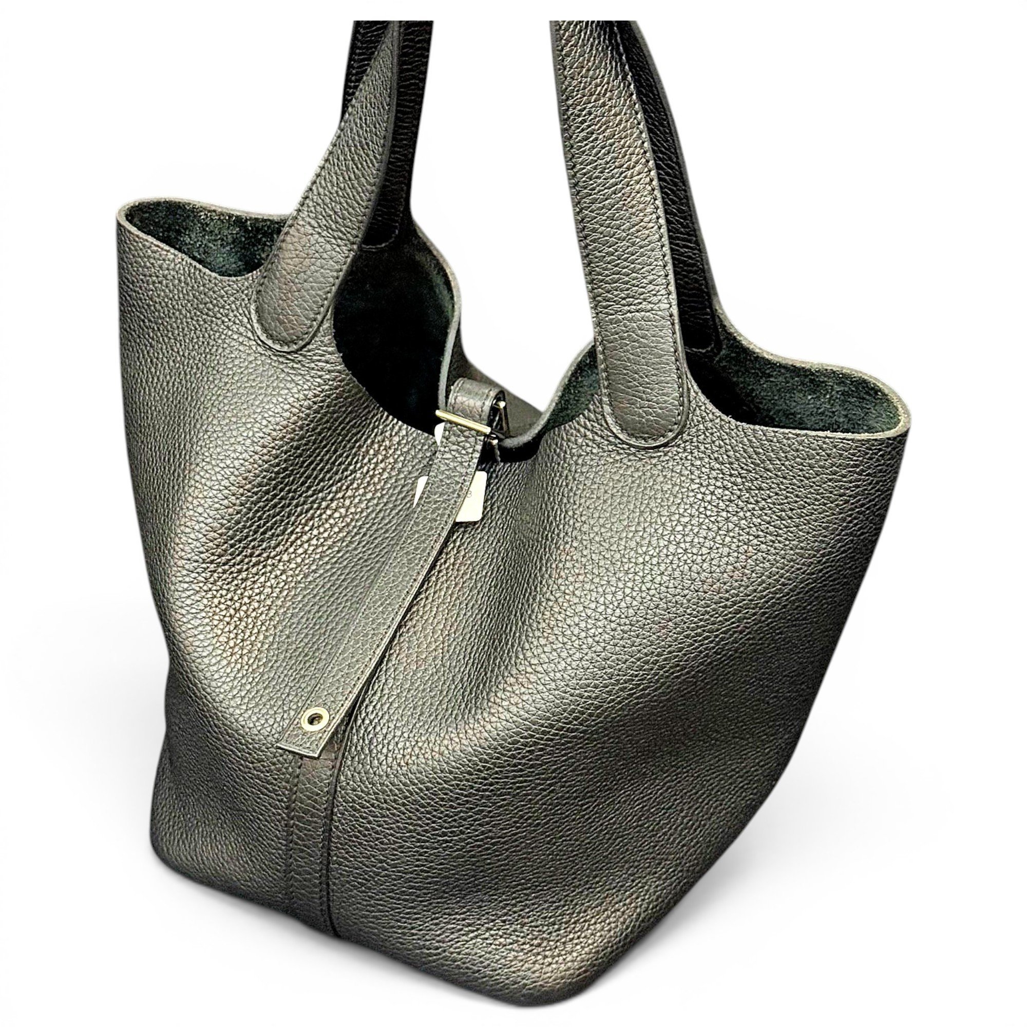Picotin leather handbag