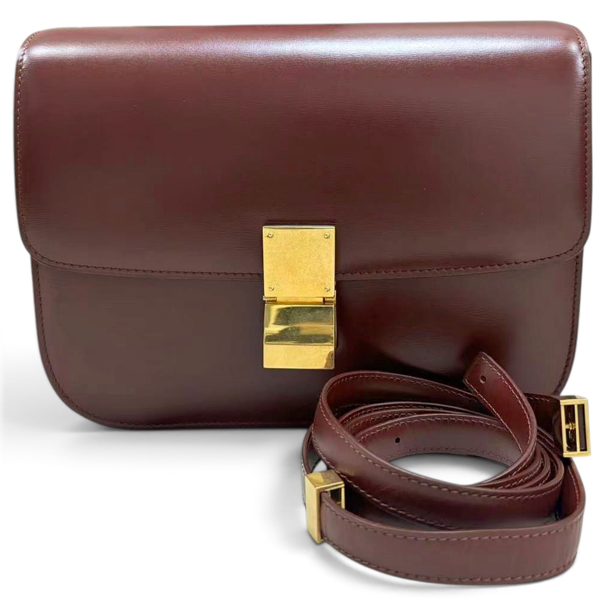 Classic leather crossbody bag
