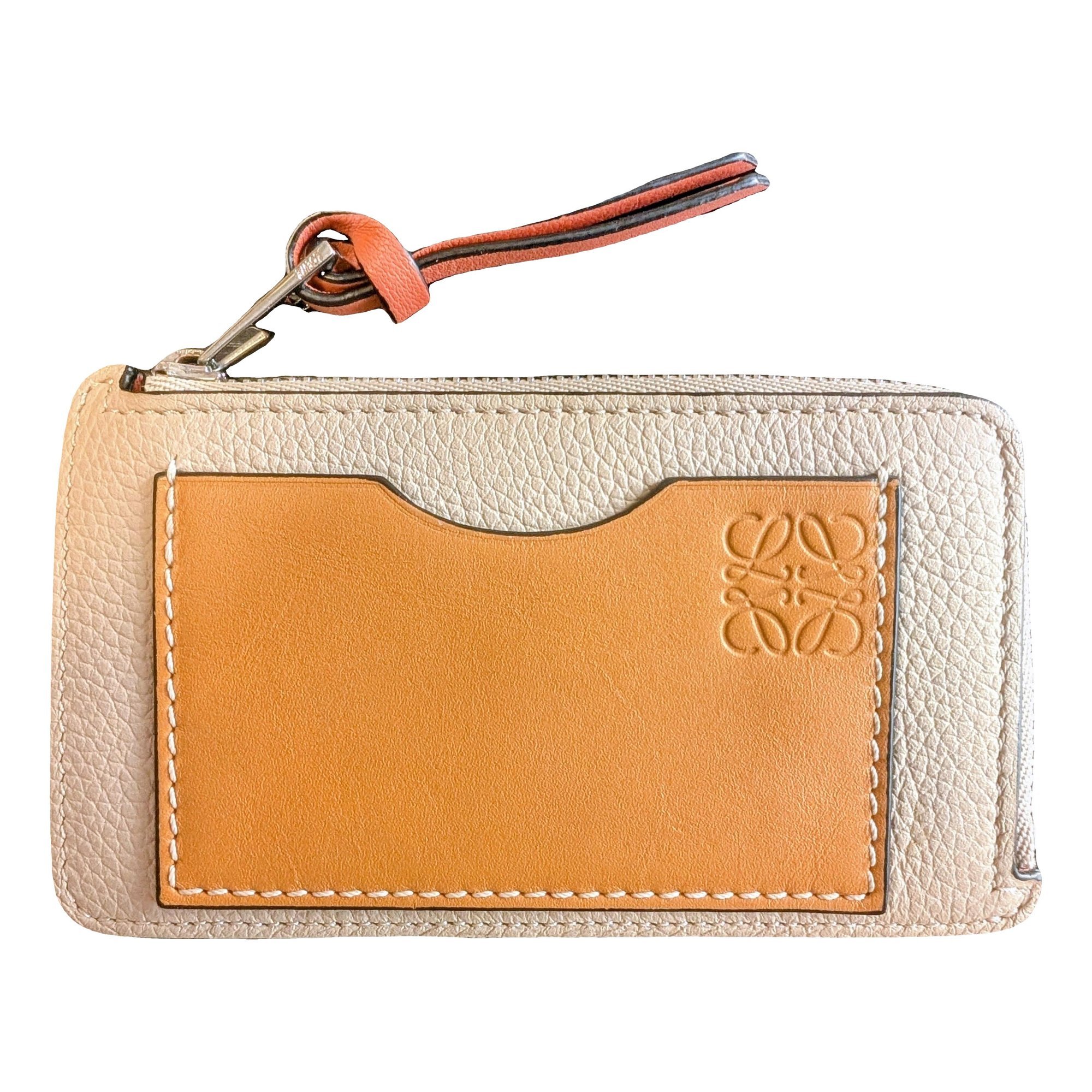 Leather clutch bag